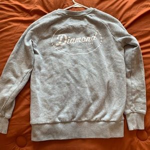 Diamond grey crewneck sweatshirt